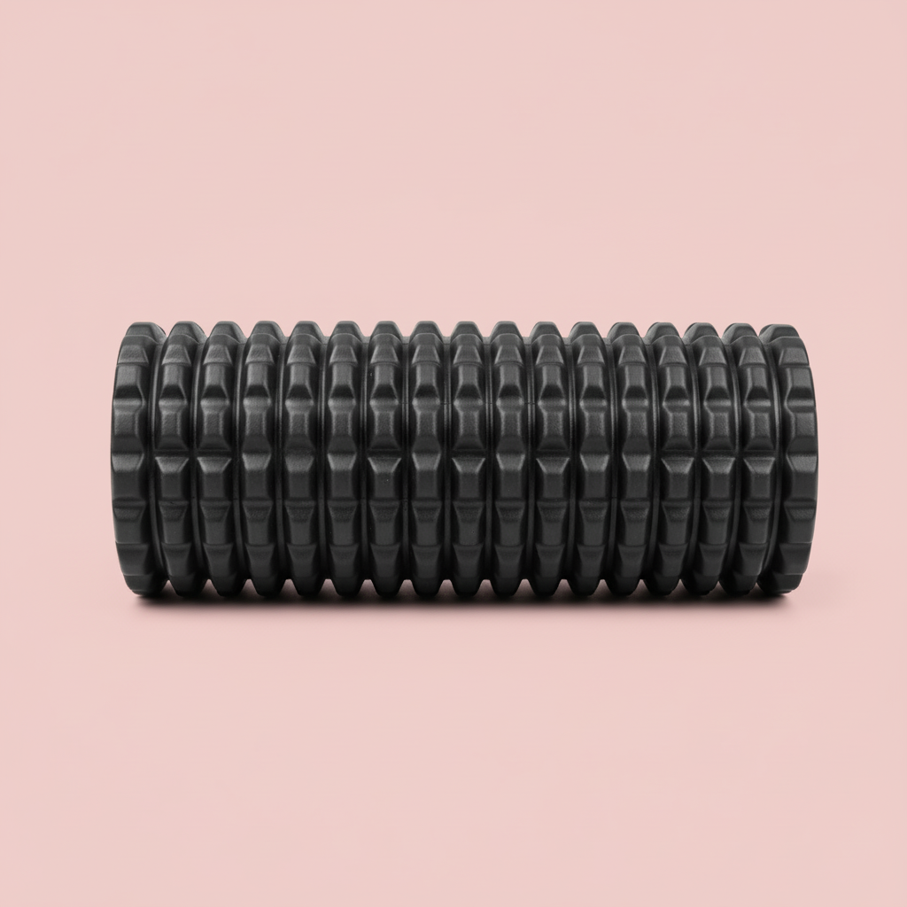 Ribbed Roller on blush pink background