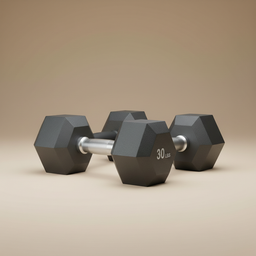 30 lbs Dumbbells with metallic handle