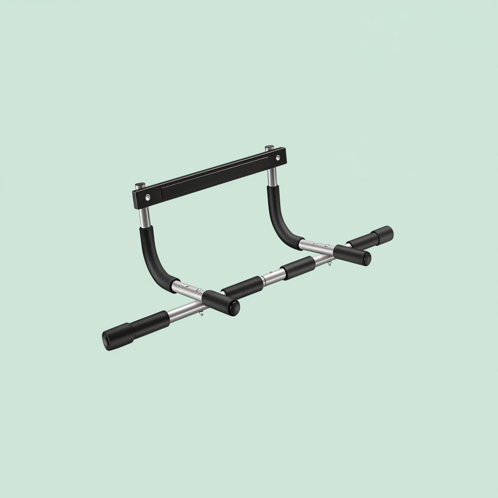 Pull Up Bar on soft mint green background